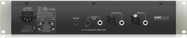 Alt view image 3 of 4 - Klark Teknik 2A-KT Classic Leveling Amplifier with Vacuum Tubes #000-E8A02-00010