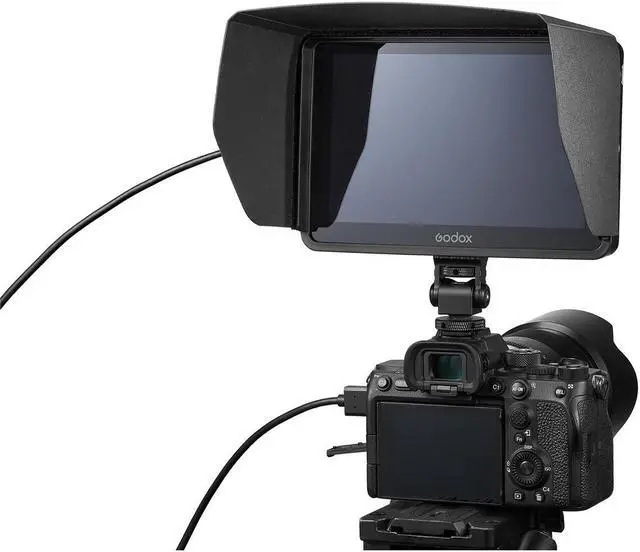 Alt view image 7 of 7 - Godox GM7S 7" HD Ultra Bright Touchscreen On-Camera Monitor, Suppports 4K HDMI