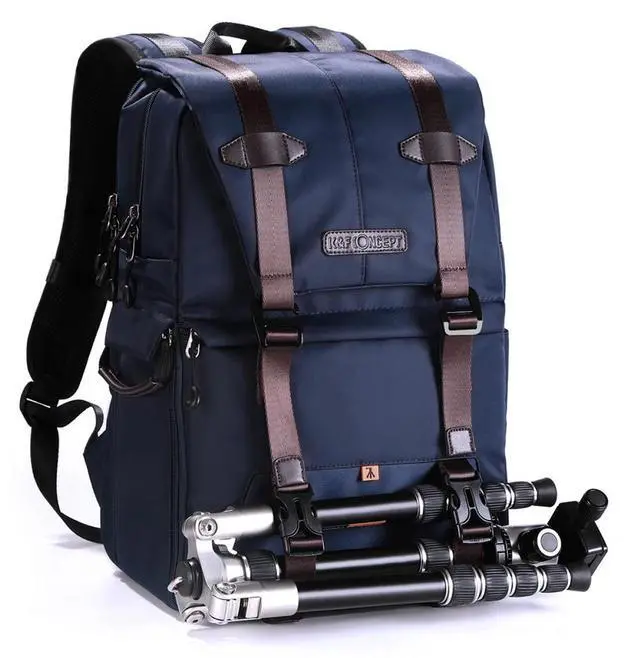 Alt view image 4 of 7 - K&F Concept Multi-Functional Waterproof Camera Travel Backpack, Large, Blue