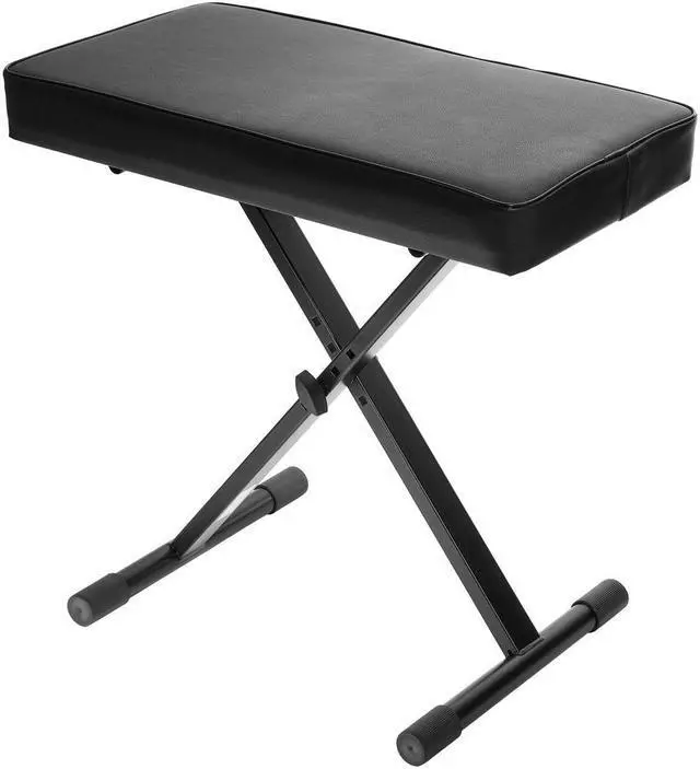 Alt view image 4 of 7 - H&A Keyboard Stand/Bench Pack with Sustain Pedal