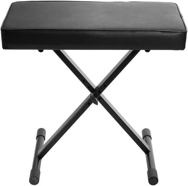 Alt view image 3 of 7 - H&A Keyboard Stand/Bench Pack with Sustain Pedal