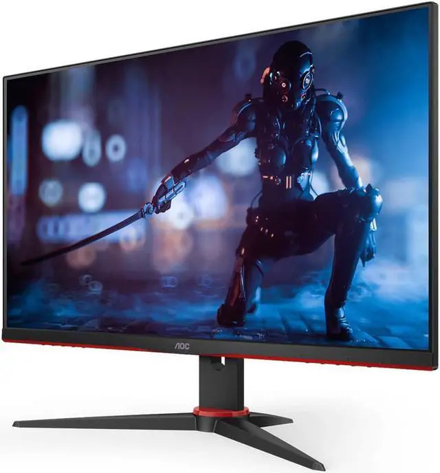 Alt view image 12 of 18 - AOC 24G2SE 23.8" FHD LED Gaming Monitor - Black, Red - Vertical Alignment (VA) - 16.7 Million Colors - Adaptive Sync/FreeSync Premium - 350 Nit - 1 ms - 165 Hz
