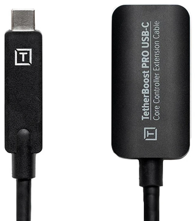Alt view image 6 of 9 - TetherTools TetherBoost Pro USB-C Core Controller Extension Cable Black TBPRO3-BLK