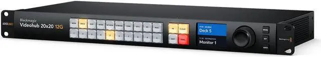 Alt view image 4 of 5 - Blackmagic Design Videohub 20x20 12G Zero-Latency Video Router