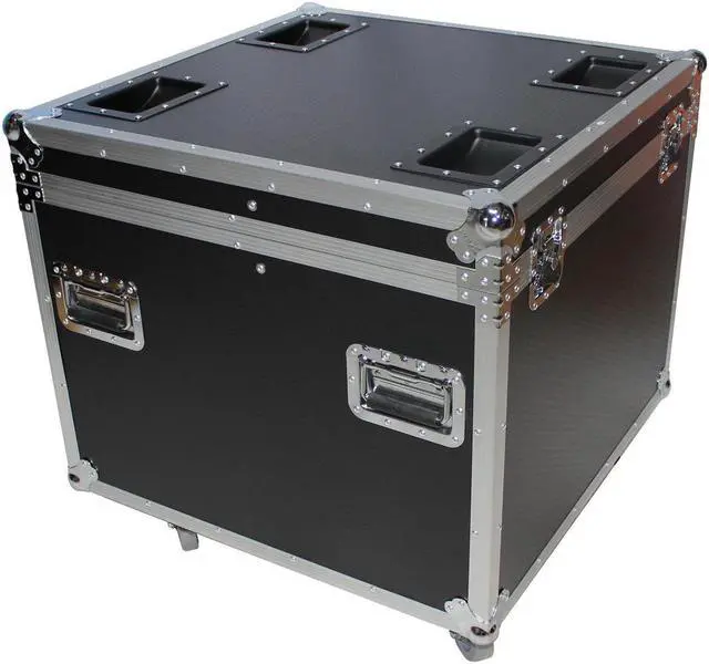 Alt view image 7 of 13 - ProX XS-UTL6 Heavy Duty Utility Trunk Case W-Caster Cups 4 4" Casters 29.5" x 29.5" x 29" - 8.75 Cu.Ft.