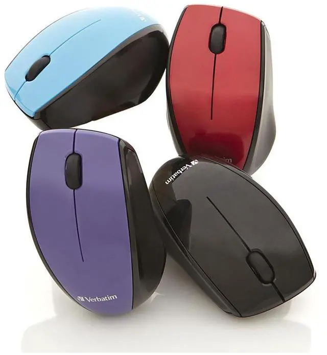 Alt view image 5 of 5 - Verbatim Wireless Multi-Trac LED Optical Mouse, 97992, Black