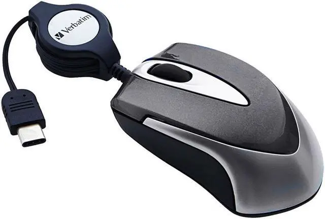Alt view image 12 of 15 - Verbatim USB-C Mini Optical Travel Mouse Black 99235