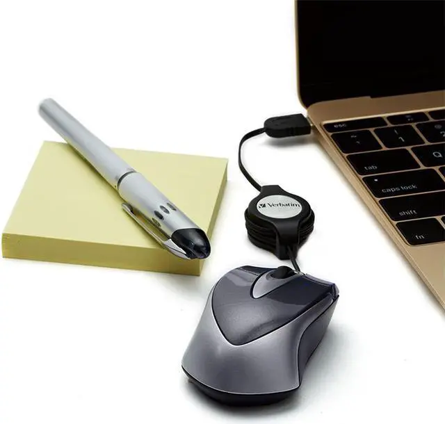 Alt view image 13 of 15 - Verbatim USB-C Mini Optical Travel Mouse Black 99235