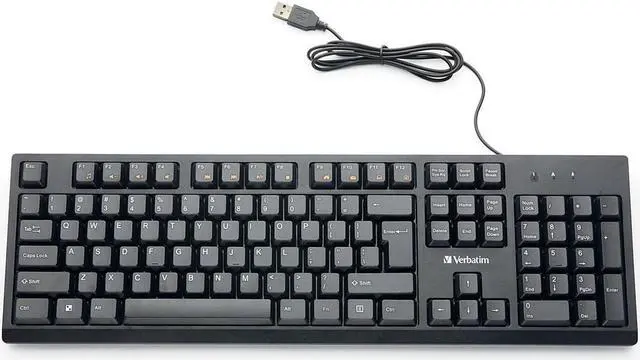Alt view image 19 of 20 - Verbatim Universal Wired Keyboard Black (70735) VER70735