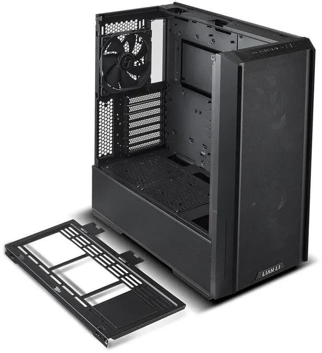 Alt view image 15 of 18 - LIAN LI LANCOOL 216RX Black Steel / Tempered Glass ATX Mid Tower Computer Case ,2x 16 cm ARGB Fans Included ----LANCOOL 216RX