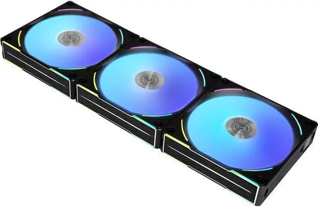 Alt view image 9 of 15 - LIAN LI UNI Fan AL120 V2 RGB Black 3x 120mm Fan Pack with Controller - UF-AL120V2-3B