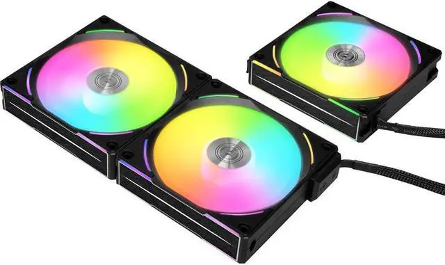 Alt view image 11 of 15 - LIAN LI UNI Fan AL120 V2 RGB Black 3x 120mm Fan Pack with Controller - UF-AL120V2-3B