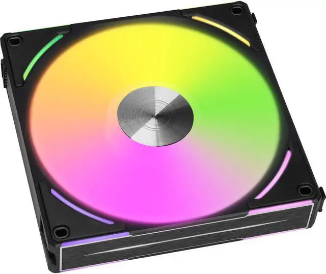 Alt view image 6 of 10 - LIAN LI UNI Fan AL140 V2 RGB Black Single Fan Pack without controller - UF-AL140V2-1B (Controller not Included)