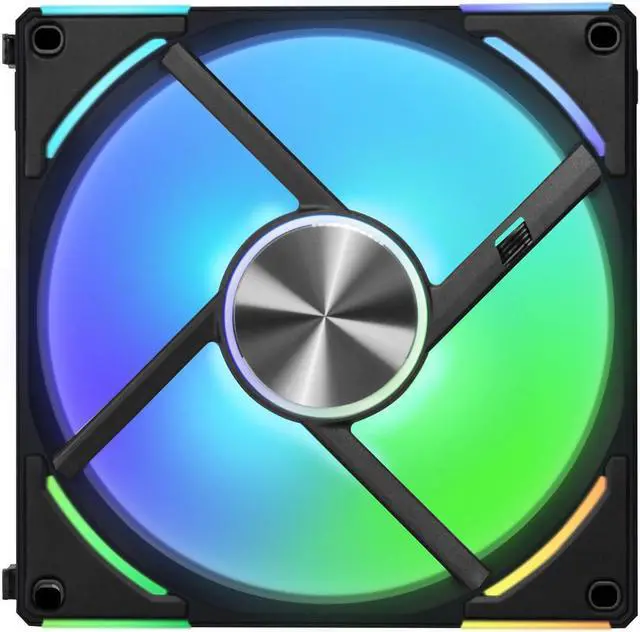 Alt view image 8 of 10 - LIAN LI UNI Fan AL140 V2 RGB Black Single Fan Pack without controller - UF-AL140V2-1B (Controller not Included)