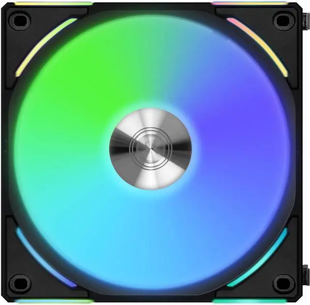 Alt view image 7 of 10 - LIAN LI UNI Fan AL140 V2 RGB Black Single Fan Pack without controller - UF-AL140V2-1B (Controller not Included)