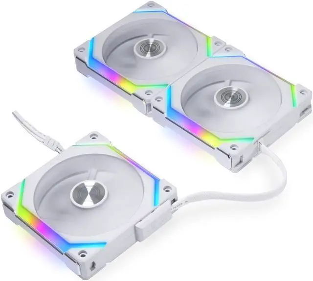 Alt view image 10 of 15 - LIAN LI UNI Fan SL120 V2 RGB White 3x 12cm Fan Pack with Controller - UF-SL120V2-3W