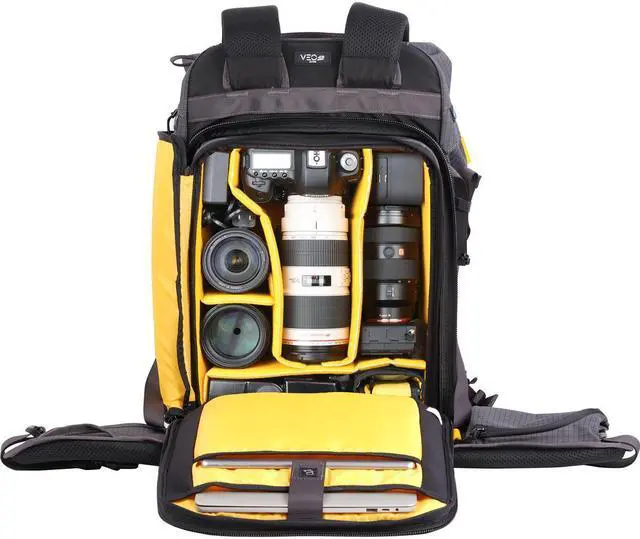 Alt view image 4 of 5 - Vanguard VEO Active 49 35L Camera Backpack, Dark Gray #VEO ACTIVE49 GY