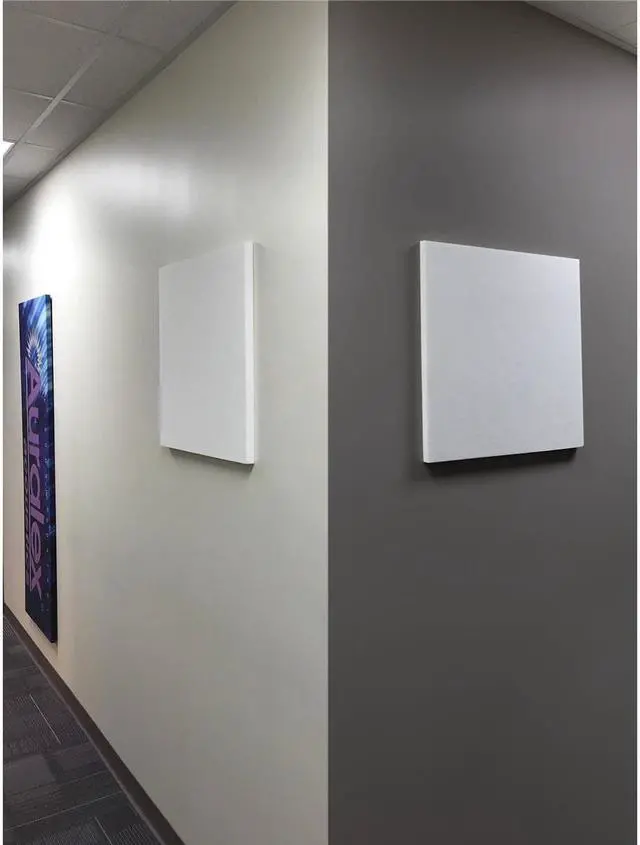 Alt view image 3 of 3 - Auralex 1x24x24" EcoTech Acoustical Panels, White, 8 Pack