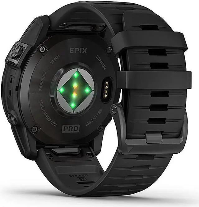 Alt view image 8 of 19 - Garmin epix Pro (Gen 2) Sapphire Edition, 51mm, High Performance Smartwatch, Advanced Training Technology, Built-in Flashlight, Black