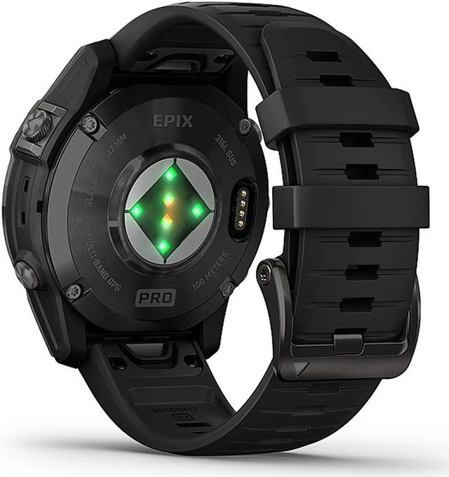 Alt view image 4 of 4 - Garmin epix Pro (Gen 2) – Standard Edition, Slate Gray with Black Band, 47mm | Smart Watch 010-02803-00