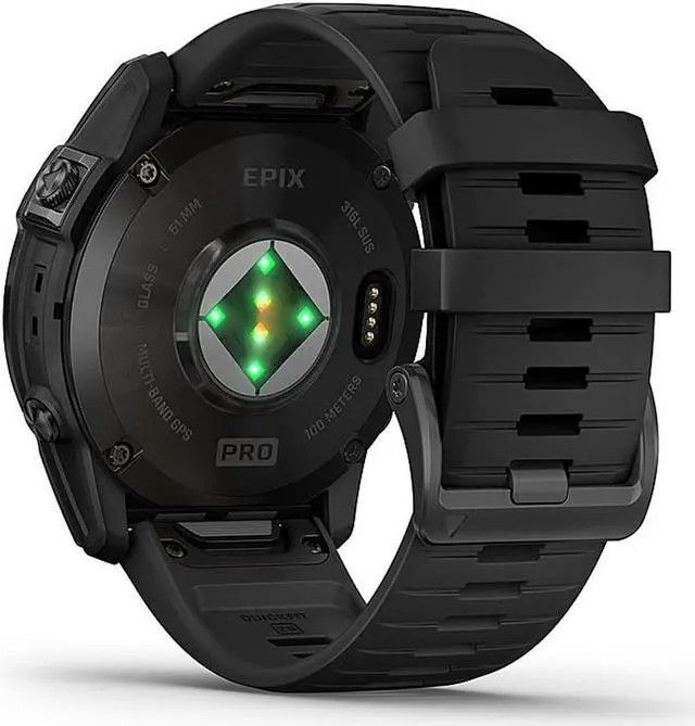 Alt view image 4 of 4 - Garmin epix Pro (Gen 2) – Standard Edition, Slate Gray with Black Band, 51mm | Smart Watch 010-02804-20