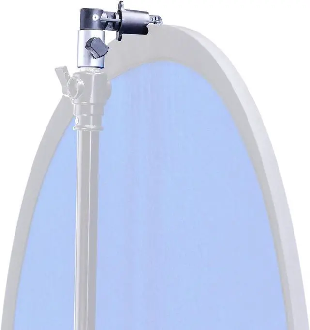 Alt view image 3 of 7 - Flashpoint Backdrop and Reflector Holder Clip With 7' Light Stand Kit #FP-S-6K