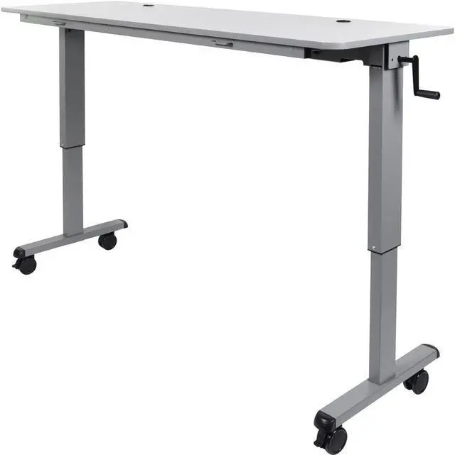 Alt view image 20 of 20 - Luxor STAND-NESTC-72 is a 72" Adjustable flip top Table wih a Crank Handle