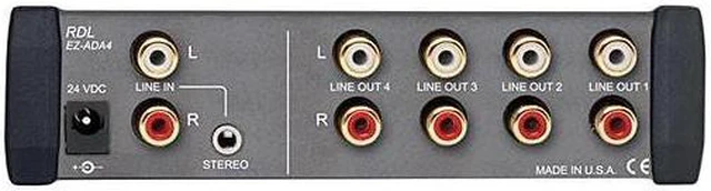 Alt view image 8 of 9 - EZ Series Stereo Audio Distribution Amplifier 1 x 4