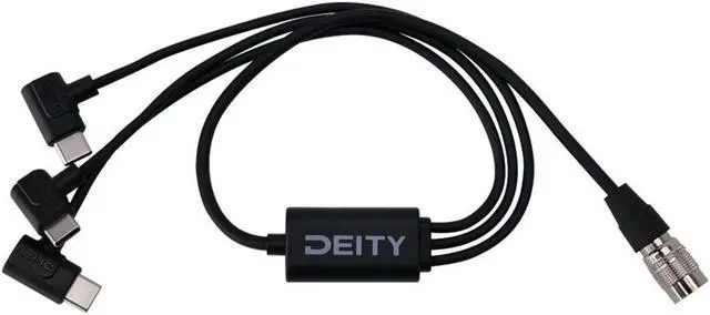 Main image of Deity Microphones SPD-HR3U 4-Pin Hirose to Triple USB-C Cable #DTS0287D64