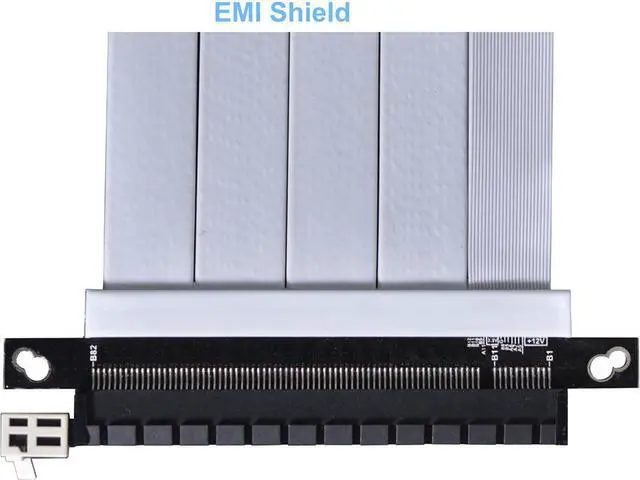 Alt view image 10 of 14 - LIAN LI Premium PCI-E 16X 4.0 White Extender Riser Cable 600 mm , White Color ---PW-PCI-4-60W