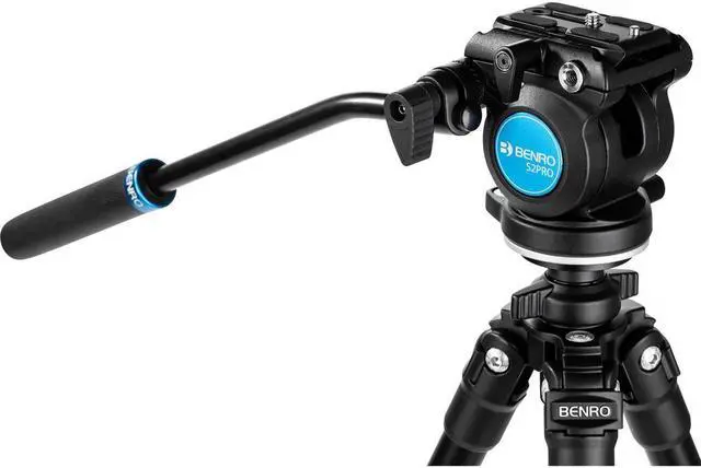 Alt view image 7 of 11 - Benro S2PRO Video Head 5.5 lb load 60mm flat base with 3/8"-16 thread