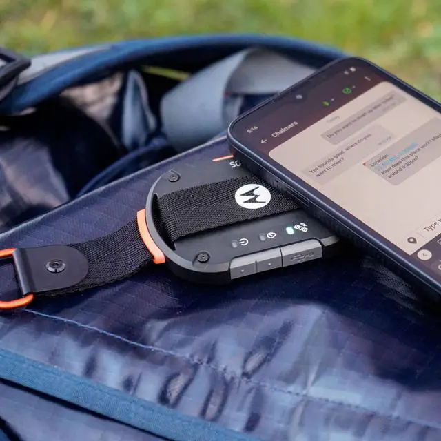 Alt view image 11 of 11 - Motorola DEFY Satellite Link Bluetooth Accessory, Connects to any Smartphone Directly to Satellite