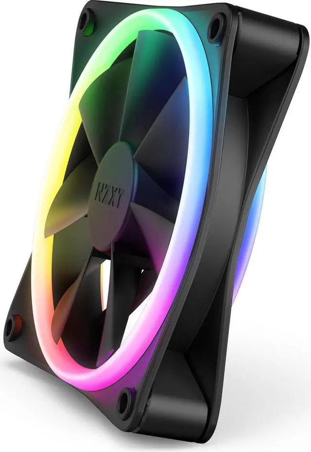 Alt view image 12 of 14 - NZXT F120RGB Duo - 120mm Dual-sided RGB Fan - Single Pack (Black)