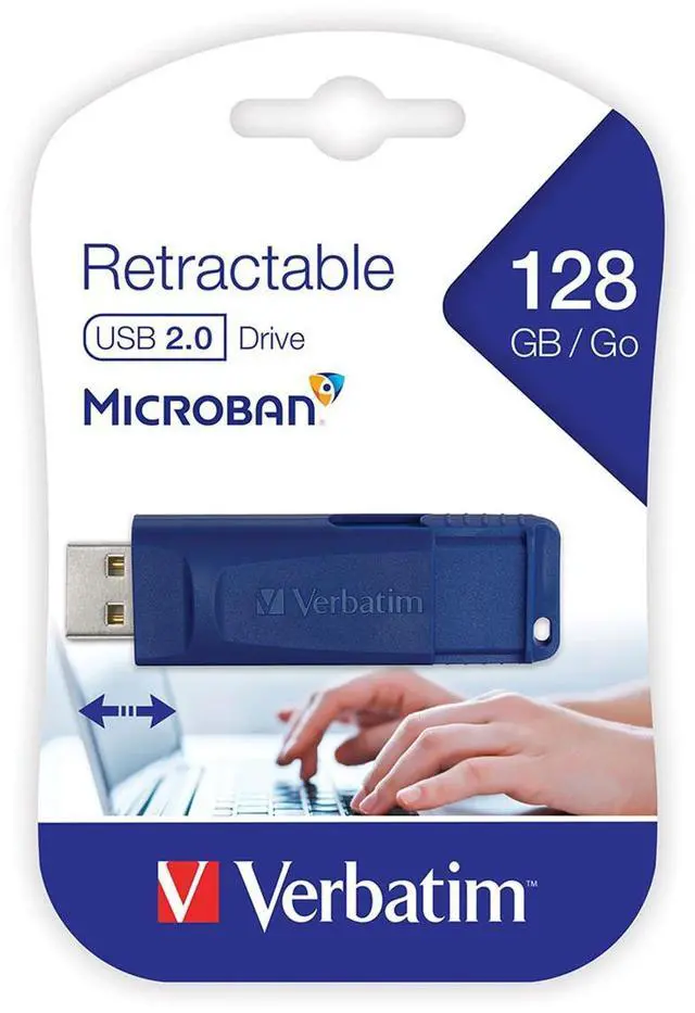 Alt view image 18 of 20 - Verbatim 128GB USB Flash Drive - Blue