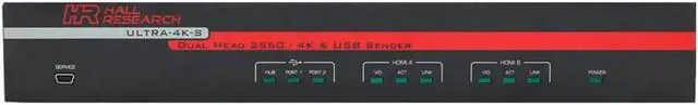 Alt view image 4 of 5 - Hall Research ULTRA-4K-S Dual UHD HDMI & USB 2.0 Extender w/3-Yr Warranty