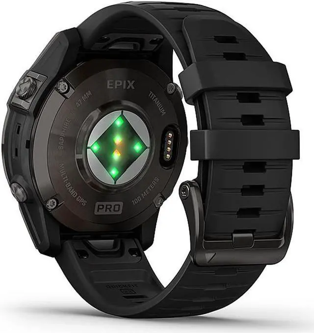 Alt view image 7 of 11 - Garmin epix Pro (Gen 2) Sapphire Edition, 47mm, High Performance Smartwatch, Advanced Training Technology, Built-in Flashlight, Black