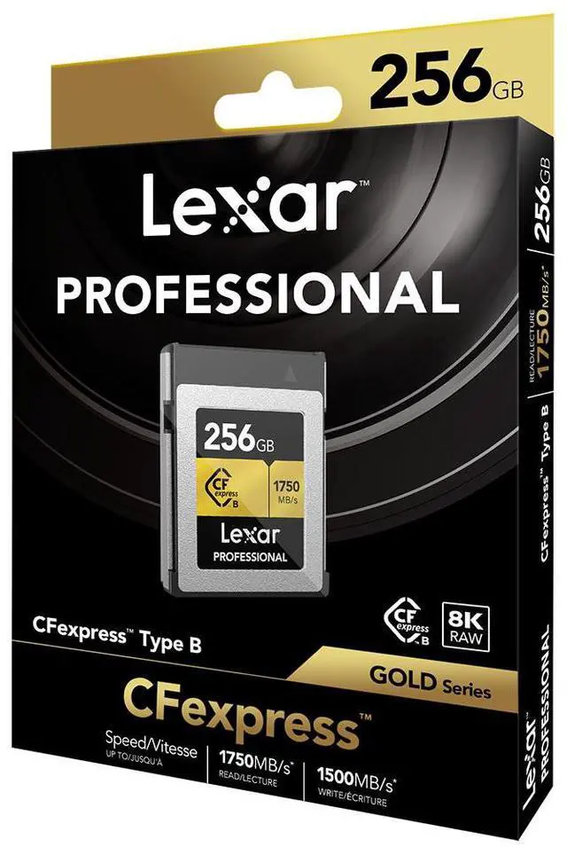 Alt view image 9 of 12 - Lexar 256GB Professional CFexpress Type B Card GOLD Series