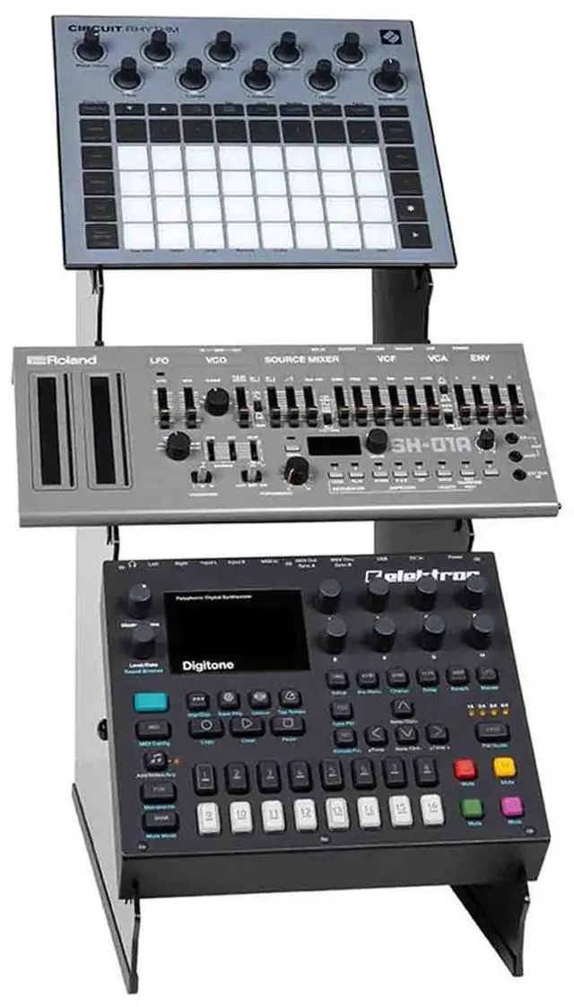 Alt view image 4 of 5 - Headliner 3-Tier Desktop Synthesizer Stand