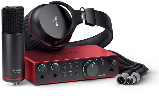 Main image of Focusrite Scarlett 2i2 Studio 3rd Gen USB Interface w/SW, with Boom Arm