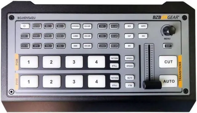 Alt view image 8 of 13 - BZBGEAR 4-Channel 1080P FHD HDMI Live Streaming Switcher Mixer with HDMI/USB-C Output