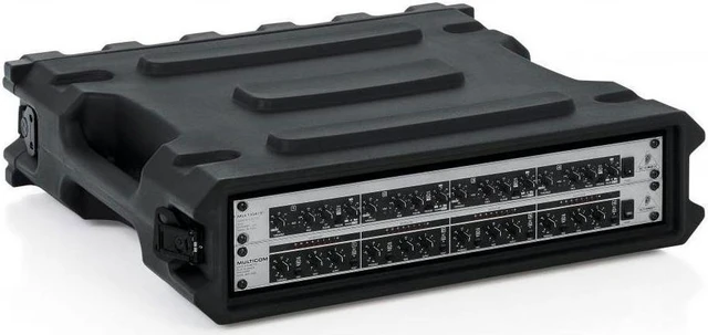 Alt view image 7 of 12 - Gator 2U, 19" Deep Molded Audio Rack Case