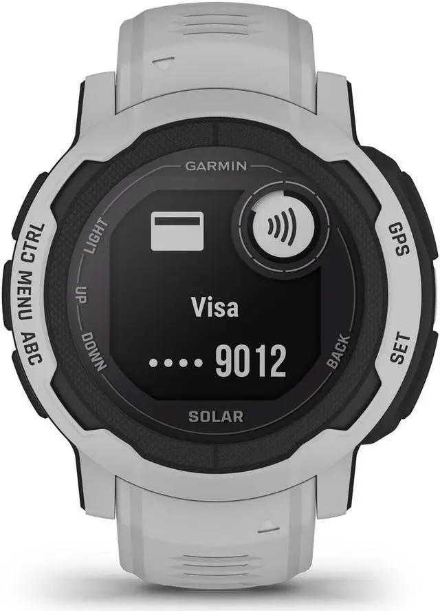 Alt view image 10 of 11 - Garmin Instinct 2 Solar Standard Edition 45mm Rugged GPS Smartwatch, Mist Gray