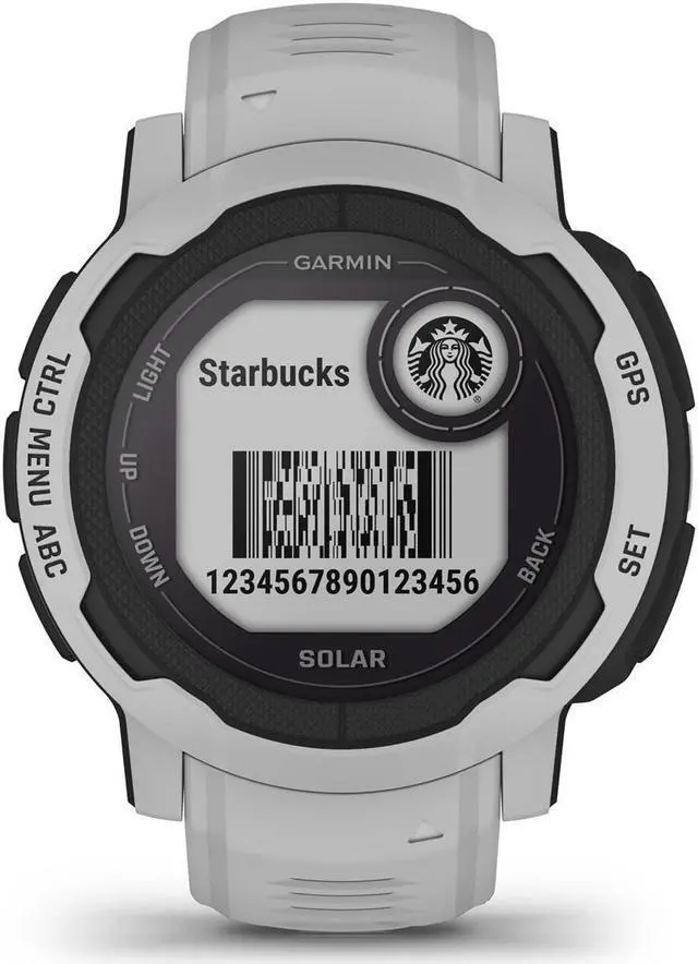 Alt view image 11 of 11 - Garmin Instinct 2 Solar Standard Edition 45mm Rugged GPS Smartwatch, Mist Gray