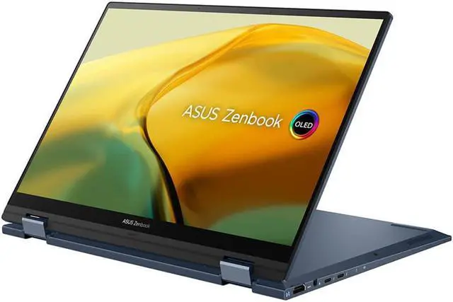 Alt view image 12 of 17 - Asus 14 inch Zenbook Flip 2-in-1 OLED Laptop - Intel Core i7-1360P - 16GB/1TB SSD - Ponder Blue