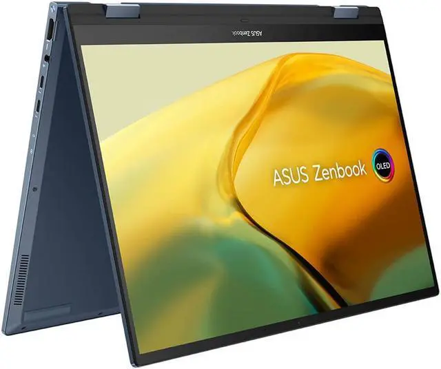 Alt view image 15 of 17 - Asus 14 inch Zenbook Flip 2-in-1 OLED Laptop - Intel Core i7-1360P - 16GB/1TB SSD - Ponder Blue