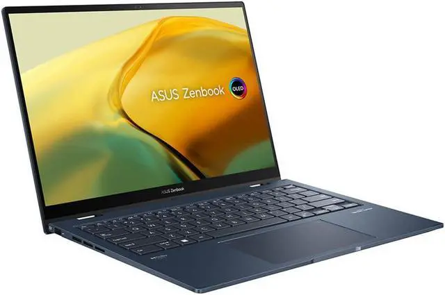 Alt view image 16 of 17 - Asus 14 inch Zenbook Flip 2-in-1 OLED Laptop - Intel Core i7-1360P - 16GB/1TB SSD - Ponder Blue