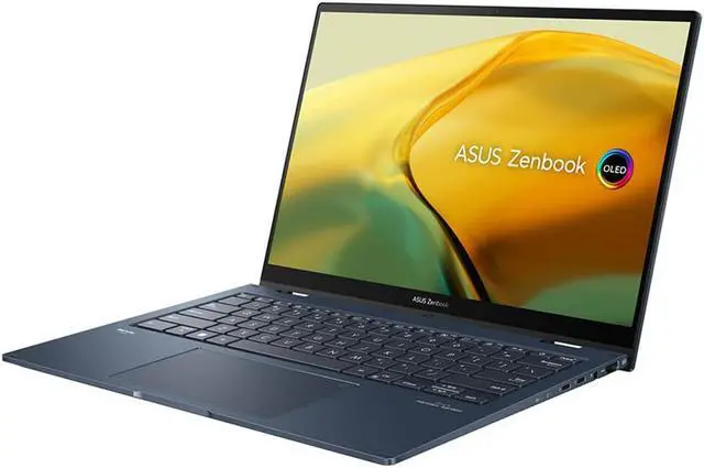 Alt view image 17 of 17 - Asus 14 inch Zenbook Flip 2-in-1 OLED Laptop - Intel Core i7-1360P - 16GB/1TB SSD - Ponder Blue