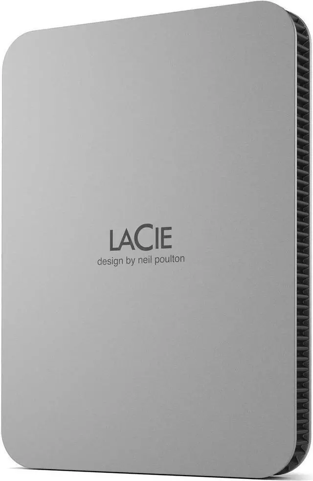 Alt view image 14 of 20 - LaCie Mobile Drive STLP4000400 4TB USB-C Portable Hard Drive Moon Silver