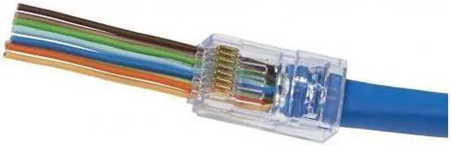 Alt view image 5 of 6 - Platinum Tools - 202044J - Platinum Tools ezEX 44 - ezEX-RJ45 Connector - 100 Pack - 1 x RJ-45 Male