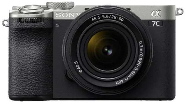 Alt view image 2 of 7 - Sony Alpha a7C II Mirrorless Camera with FE 28-60mm f/4-5.6 Lens, Silver, Bundle with On-Camera Flash Speedlight, Roller Bag, Software Kit and 40.5mm Filter Kit